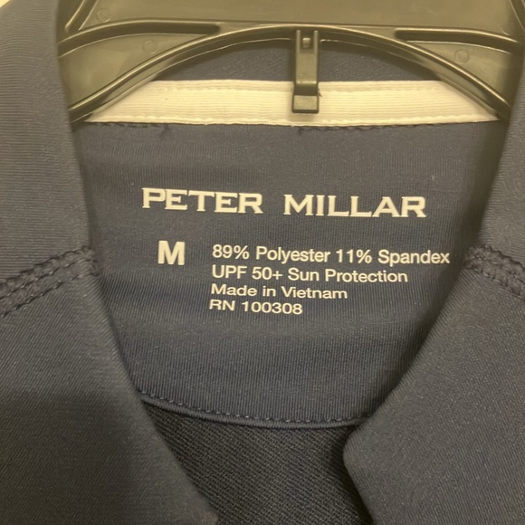 Peter Millar xUS open 1/4 zip stretch long sleeve with sun protection medium NWT - Picture 3 of 8